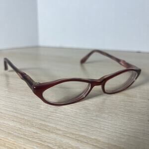 Kisura KS-502 4.RPK Eyeglasses Red Pink Oval Frames Womens RX Optical 48-16-140